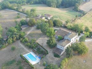 Le Manoir et le Hameau de La Gaberte vus d'en haut